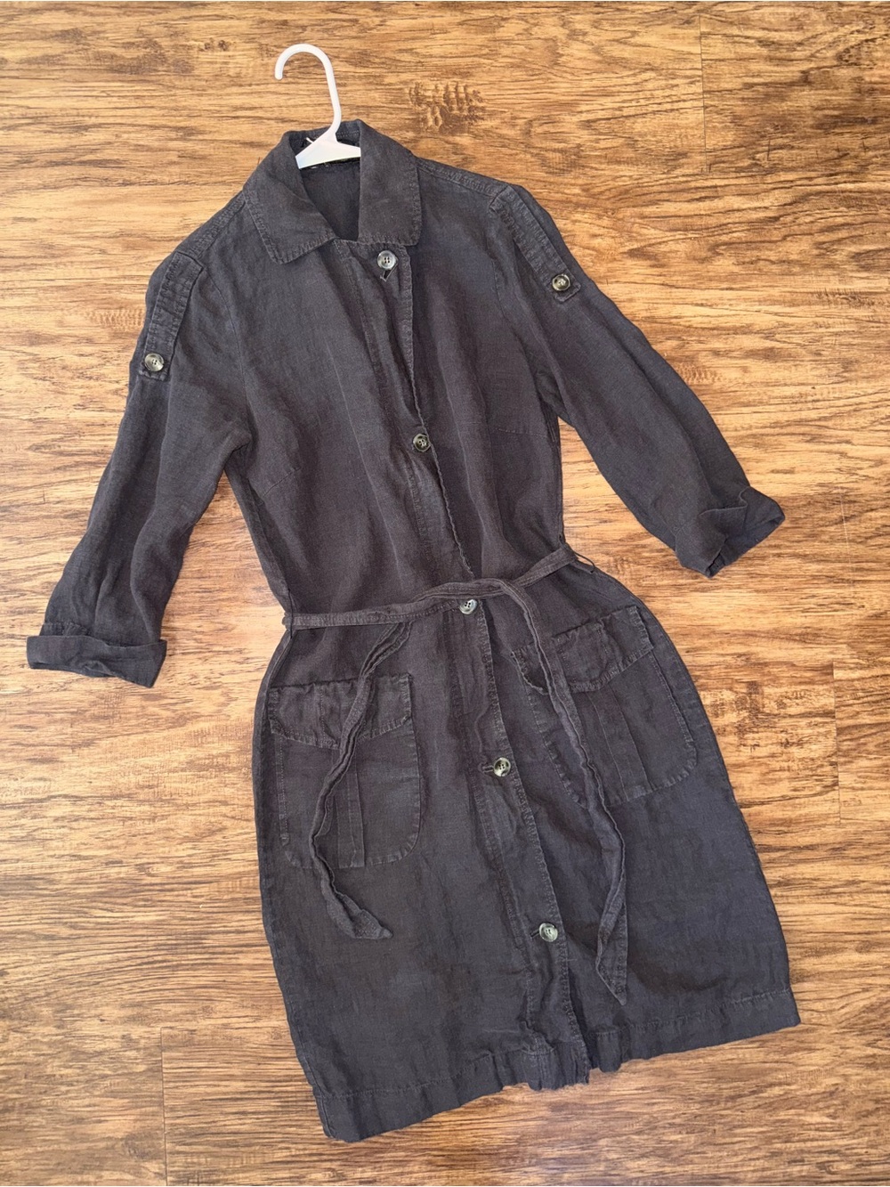 Weekend max mara linen shirt dress